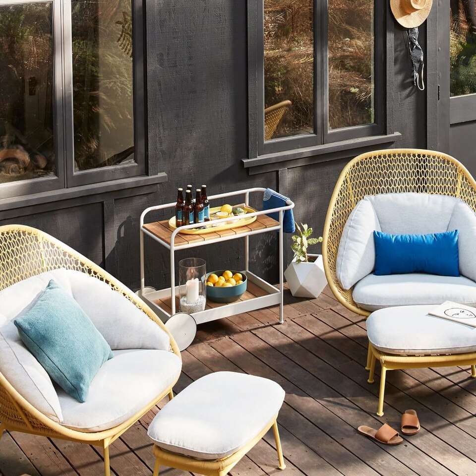 Halden Outdoor Bar Cart Haze West Elm Australia